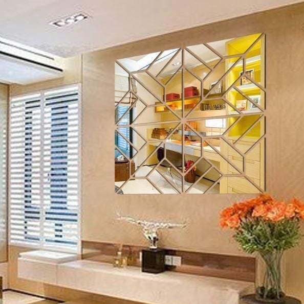 Espelho Decorativo Moderno Escritório 20cm 4 Peças é boa?