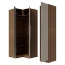 Ver imagem 4 de Guarda-Roupa Modulado de Canto 3 Portas Rustic/Crema Neo Madesa