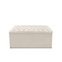 Ver imagem 1 de Calçadeira Baú Estofada Dunas Solteiro 90 Cm - Veludo Bege Claro