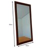 Espelho para Quarto com Moldura Retangular de Parede Marrom - 2