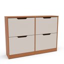 Ver imagem 2 de Sapateira para Quarto 24 Pares Madri Bege/Creme/Freijó