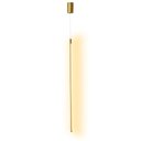 Ver imagem 3 de Pendente Moderno Dourado 60cm Led 12w 3200k Bivolt Paris Luz