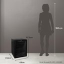 Ver imagem 6 de Adega de Vinhos Compressor Hq 48 Litros 16 Garrafas Preto Hq-av16h