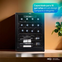 Adega de Vinhos Compressor Hq 48 Litros 16 Garrafas Preto Hq-av16h - 10