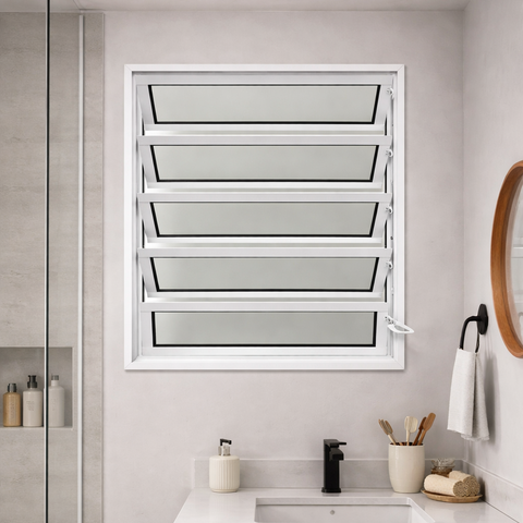 Vitro Basculante Branco 100x40 Linha 25 Jade