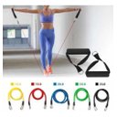Ver imagem 3 de Kit Elástico Para Treino Exercícios Malhar Musculação Casa