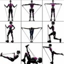 Ver imagem 6 de Kit Elástico Para Treino Exercícios Malhar Musculação Casa