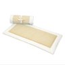 Colchonete Portátil e Acolchoado Pillow Top Berço Bebê 2 em 1 Bege e Palha Coleção Ovelha Poá - 1