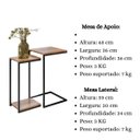 Ver imagem 6 de Kit Mesa Lateral e Apoio Decorativa Aurora Demolição Preto