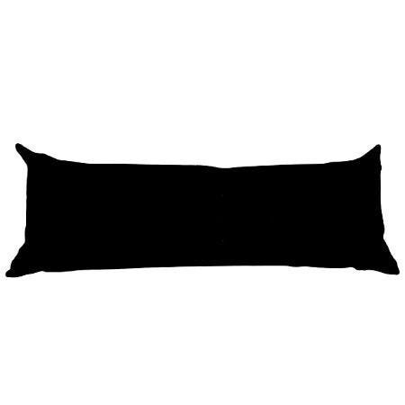 Almofada Grande Para Encostar e Dormir de Lado Encosto Travesseiro Cama Sofá Pallet Decoração Preto  - 1