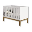 Ver imagem 3 de Quarto de Bebê Berço + Cômoda 6 Gvts Classic Pés em Madeira:branco