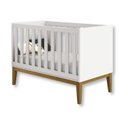 Ver imagem 3 de Quarto de Bebê Berço + Cômoda 6 Gvts Classic Pés em Madeira Branco
