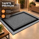 Ver imagem 4 de Tapete Sisal Art 1174 Sala Quarto Escritório Preto Cinza