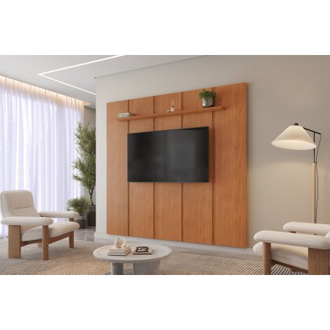 Painel para TV Dominus 279 cm 250 cm de Altura Naturalle Mavaular