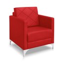 Ver imagem 2 de Kit 2 Poltrona Helena Decorativa Clinica e Recepção:vermelho