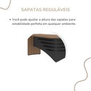 Ver imagem 5 de Mesa para Escritório Diretor Nogal/preto 6128 - Artany Móveis