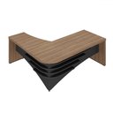Ver imagem 2 de Mesa para Escritório Diretor Nogal/preto 6128 - Artany Móveis
