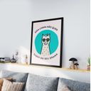 Ver imagem 1 de Quadro Decorativo Moldura Preta 30x40cm Frase Lhama