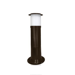 Poste Balizador Luminária Casa Sítio Jardim 35cm Marrom
