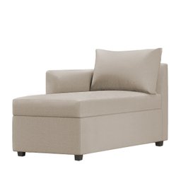 Recamier Divã Londres 140cm Linho Bege - Inova Decor Inova Decorações - 2