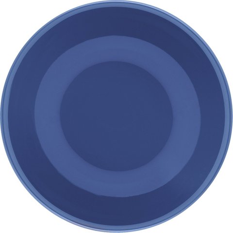 Kit 6 Pratos Fundos Unni Blue Oxford® Cerâmica 20,5cm