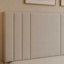 Ver imagem 5 de Cabeceira Box Casal Liz 140cm Estofada Linho Premium Painel de Parede:Areia