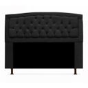 Ver imagem 1 de Cabeceira Geovana para Cama Box Casal 140cm com Capitonê Suede - Renascer Decor:Preto