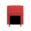 Ver imagem 1 de Cabeceira Geovana Para Cama Box Solteiro 120cm com Capitonê Suede - Renascer Decor:Vermelho