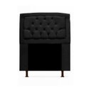 Ver imagem 1 de Cabeceira Geovana Para Cama Box Solteiro 120cm com Capitonê Suede - Renascer Decor:Preto