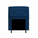 Ver imagem 1 de Cabeceira Geovana Para Cama Box Solteiro 120cm com Capitonê Suede - Renascer Decor:Azul Marinho