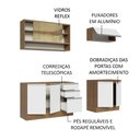 Ver imagem 5 de Armário de Cozinha Compacta 200cm Rustic Branco Glamy Madesa 03
