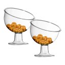 Ver imagem 1 de Kit Com 2 Taças Inclinada Grande Acrílico Sobremesas 2,7L.