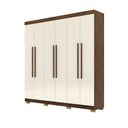 Ver imagem 3 de Guarda Roupa Elegance 6 Portas Imbuia/champanhe - Vila Rica Móveis