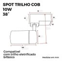 Ver imagem 3 de Luminária Spot Led Trilho 10w Branco Frio 6000k