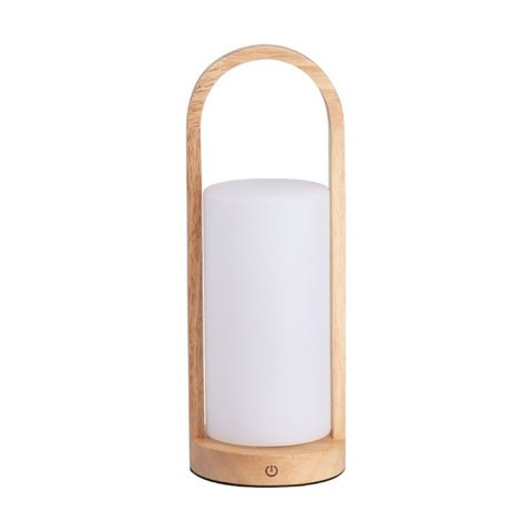 Luminária de Mesa Abajur 35cm Led 5w 2700k Touch Recarregável