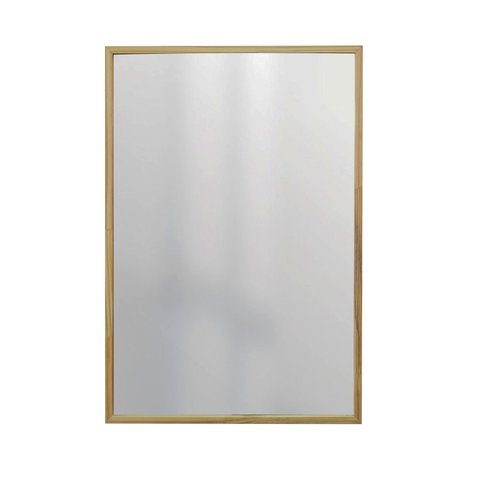 Espelho Emoldurado Barcelona Pinus 60x40 Cm Retangular