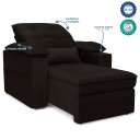 Ver imagem 4 de Poltrona do Papai Reclinável Retrátil Thor Veludo Marrom - Loja Sheep