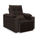 Ver imagem 1 de Poltrona do Papai Reclinável Retrátil Thor Veludo Marrom - Loja Sheep
