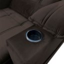 Ver imagem 6 de Poltrona do Papai Reclinável Retrátil Thor Veludo Marrom - Loja Sheep