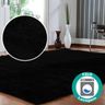 Tapete Shaggy Sala/Quarto Felpudo 140x100cm Preto Casu - 3