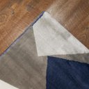 Ver imagem 6 de Tapete Decorativo Sala de Estar Hamilton 300x400 Cinza/Azul - Gran Belo