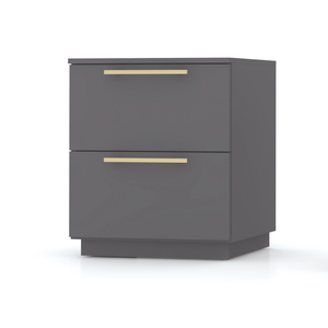 Mesa de Cabeceira 2 Gavetas 50cm Dubai - Vlr Móveis: Alasca