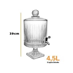 Suqueira de Vidro Jennie 4,5 L- Haüskraft - 2