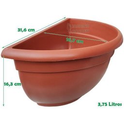 Kit 45 Und Vasinho Medio Parede Ceramica Horta Tempero Cacto - 2