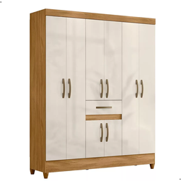 Guarda-roupa Roupeiro Casal 8 Portas 1 Gaveta Moval Freijó - 7