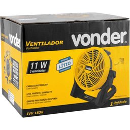 Ventilador Intercambiável 18V s/ Bateria s/ Carregador IVV1838 Vonder - 3