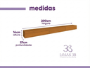 Ver imagem 5 de Rack Suspenso Nicho 3 Portas Línea Cedro para Painel ou Tv até 75 Polegadas 2.0