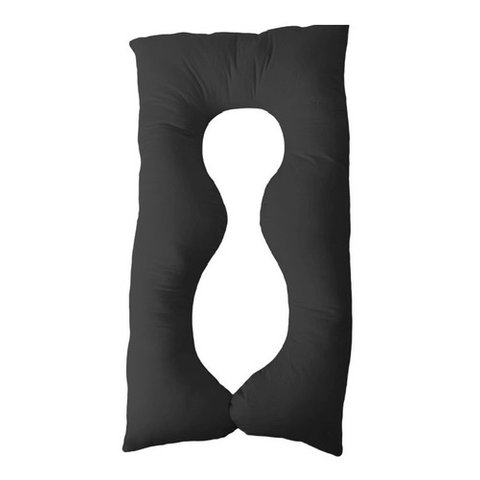 Almofada Extra Grande P/grávida Dormir De Lado Envio Rápido - Cinza