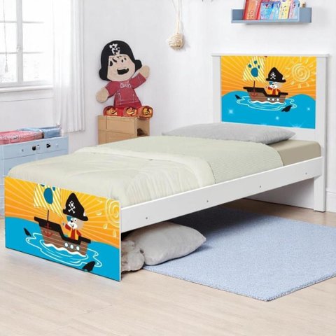 Bi Cama Juvenil Zap Pirata com Colchões