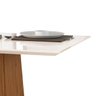 Mesa de Jantar Argan com Tampo Chanfrado 1,20x90cm Carvalho Americano / Off White Ool - 2